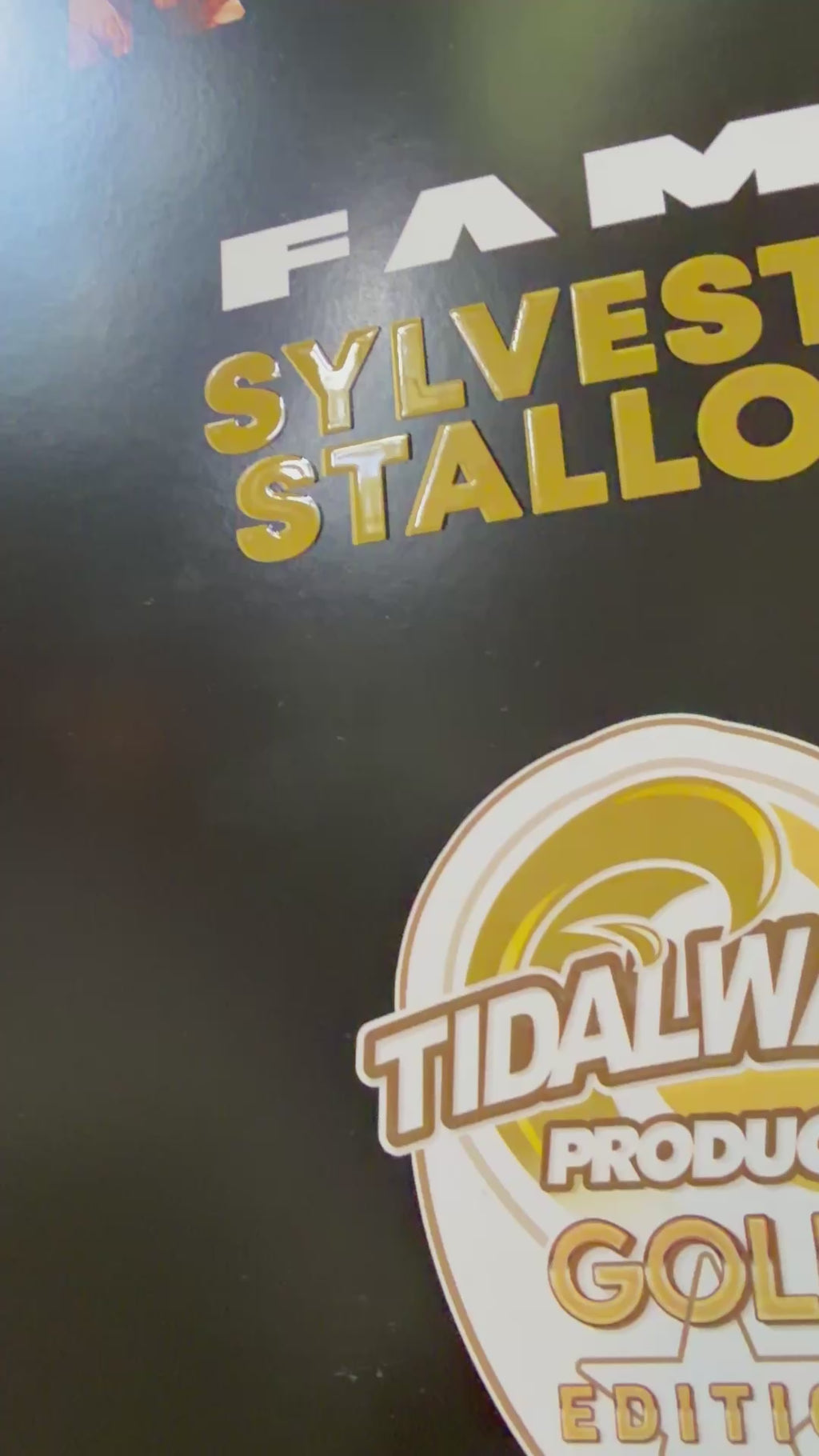 🥊⚡ FAME: SYLVESTER STALLONE – 50th Anniversary of Rocky GOLD EDITION ⚡🥊 - Bloody SPOT VARNISH 100 Printed