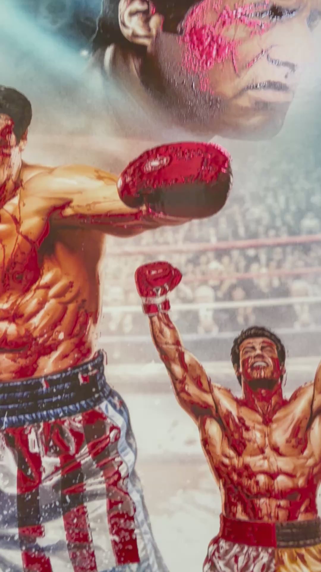 🥊⚡ FAME: SYLVESTER STALLONE – 50th Anniversary of Rocky GOLD EDITION ⚡🥊 - Bloody SPOT VARNISH 100 Printed